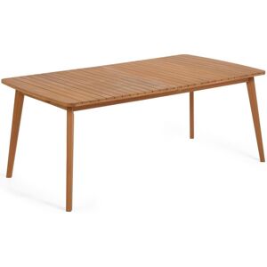 Kave Home Hanzel - Table à manger de jardin extensible en bois - Couleur - Bois clair