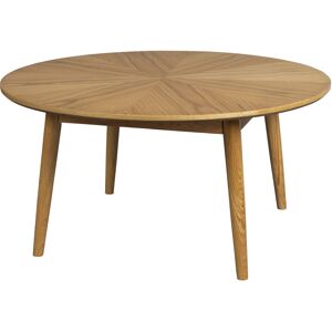 No name Fabio - Table basse d'appoint ronde en bois ø80cm - Couleur - Bois clair