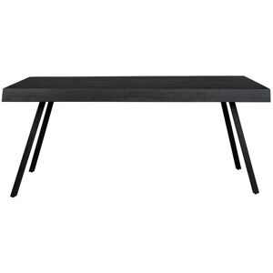 No name Suri - Table à manger en teck recyclé 200x90cm - Couleur - Noir