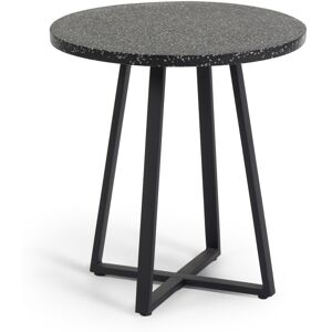 Kave Home Sella - Table de bistrot ronde ø70cm - Couleur - Noir