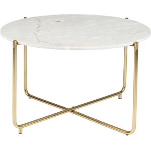 No name Timpa - Table basse en marbre ø70cm - Couleur - Blanc