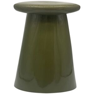 Vtwonen Button - Table d'appoint en céramique ø35cm - Couleur - Vert mousse