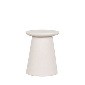 Vtwonen Button - Table d'appoint en céramique ø35cm - Couleur - Blanc