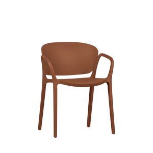 Woood Bent - Lot de 2 chaises de jardin - Couleur - Terracotta