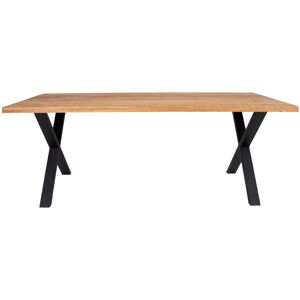 House Nordic Montpellier - Table à manger en bois et métal - Couleur - Bois clair / noir