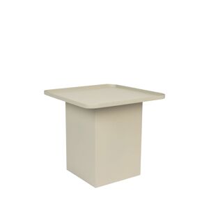 No name Sverre - Table d'appoint carrée en métal 44x44cm - Couleur - Blanc ivoire