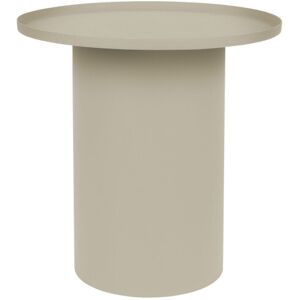 No name Sverre - Table d'appoint ronde en métal ø45,5cm - Couleur - Blanc ivoire