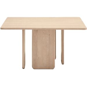 Teulat Arq - Table à manger carrée en bois 137x137cm - Couleur - Bois clair