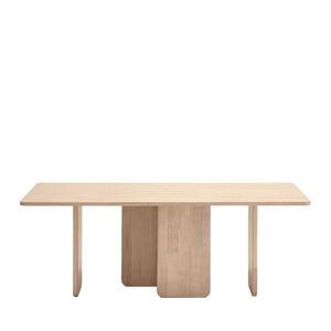 Teulat Arq - Table à manger en bois 200x100cm - Couleur - Bois clair