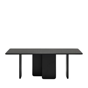 Teulat Arq - Table à manger en bois 200x100cm - Couleur - Noir