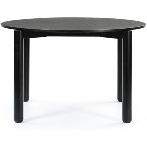 Teulat Atlas - Table à manger ronde en bois ø120cm - Couleur - Noir