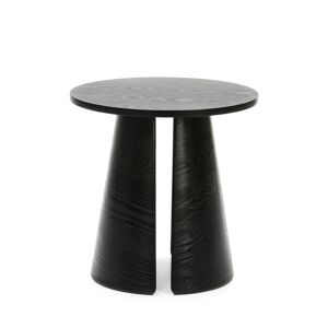 Teulat Cep - Table d'appoint ronde en bois ø50cm - Couleur - Noir