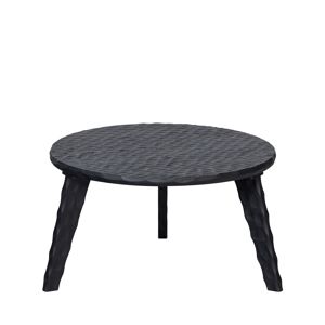 Woood Moises - Table basse ronde en bois ø64cm - Couleur - Noir