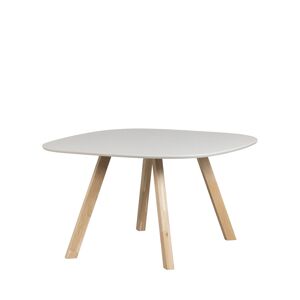 Woood Tablo - Table à manger de forme organique en bois 130x130cm - Couleur - Blanc