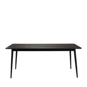 No name Fabio - Table à manger en bois 180x90cm - Couleur - Noir
