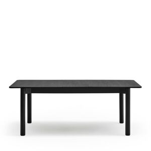 Teulat Atlas - Table à manger extensible en bois 200-160 x 95cm - Couleur - Noir