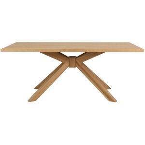 Tenzo Across - Table à manger en bois 190x110 - Couleur - Bois clair