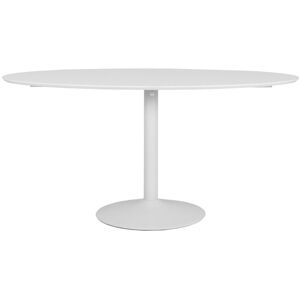 Tenzo Taco elipse - Table à manger en bois 160x110 - Couleur - Blanc