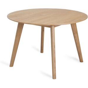 No name Almor - Table à manger ronde en bois ø115cm - Couleur - Bois clair