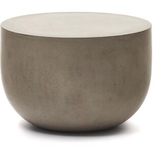 Kave Home Garbet - Table d'appoint en ciment ø60cm - Couleur - Gris