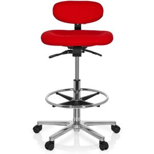 hjh OFFICE WORK MF - Siège technique Tabouret technique rouge