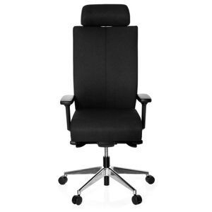 hjh OFFICE PRO-TEC XXL tissu - Siège de bureau de qualité professionnelle Noir