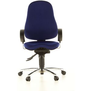 Topstar SITNESS 10 - Siège de bureau de qualité professionnelle Bleu tissu