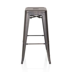 hjh OFFICE VANTAGGIO HIGH Tabouret de bar - Chaise haute de bar Noir / or