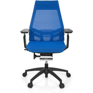 hjh OFFICE GENIDIA SMART BLACK tissu maille - Siège de bureau de qualité professionnelle bleu / noir