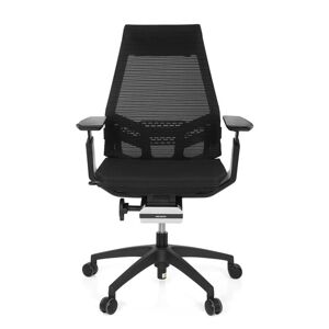 hjh OFFICE GENIDIA SMART BLACK tissu maille - Siege de bureau de qualite professionnelle Noir