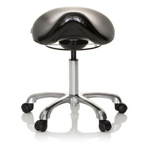 hjh OFFICE ORTHO SIT - Siège technique Tabouret technique Noir