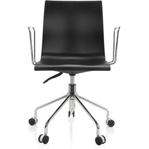 hjh OFFICE SKAGEN   Chaise pivotante pour les jeunes - Siège de bureau à domicile Noir