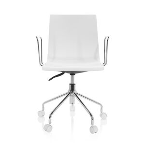 hjh OFFICE SKAGEN   Chaise pivotante pour les jeunes - Siège de bureau à domicile Blanc