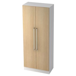 SIGNA G 7100 CE - Blanc/Chêne Armoire poignée chrome métal