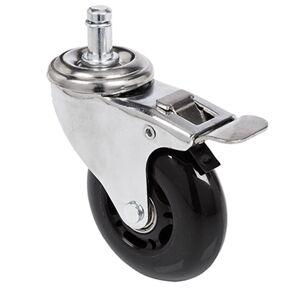 hjh OFFICE 5x ROLO SKATE 11mm/75mm - Roulettes argent / noir