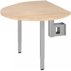 hjh OFFICE PRO LA92 C   Plateau de fixation avec console et 2 pieds de support inclus - Chêne/Argent - Publicité