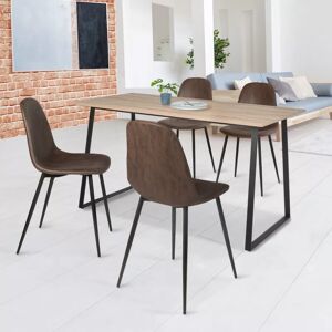 IDMarket Chaises marron vintage