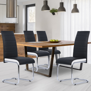 IDMARKET Lot de 4 chaises ROBINE en tissu bleu canard pour salle à manger -  Cdiscount Maison