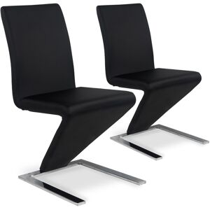 Lot de 2 chaises design Delano Noir