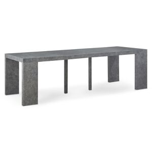 IntenseDeco Table Console Extensible Oxalys XL effet béton Gris