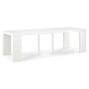 IntenseDeco Table Console Extensible Oxalys XL Blanc Laquée