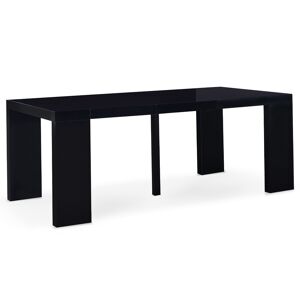 Table Console Extensible Oxalys Noir Laquee
