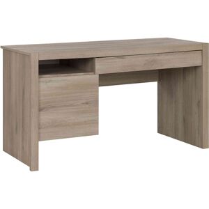 Terre de Nuit Bureau en bois imitation chêne clair - BU5012