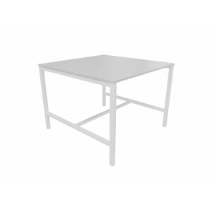 Matelpro Table haute de réunion carrée Skyline Blanc, gris, argile, hêtre, nebraska, chêne fil, timber ou cèdre  140x105x143 cm - Publicité