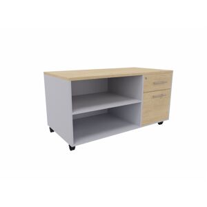 Actiburo Console de bureau mobile Javas Blanc perle, aluminium ou anthracite  120x63x60 cm - Publicité