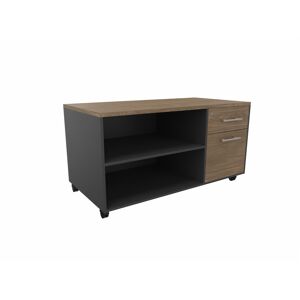 Actiburo Console de bureau mobile Javas Blanc perle, aluminium ou anthracite  120x63x60 cm - Publicité