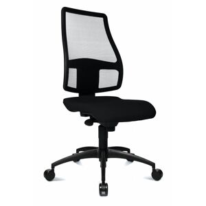 Star One Chaise de bureau design en tissu noir Yumi Noir - Publicité