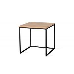 Vivabita Table basse carrée industrielle 50 cm Helisa Chêne - Publicité