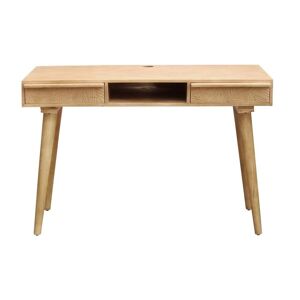 Miliboo Bureau avec rangements 2 tiroirs ethnique bois manguier massif gravé L120 cm KAFFIR - Publicité