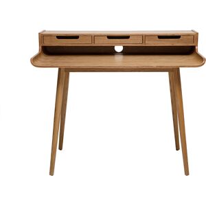 Miliboo Bureau avec rangements scandinave bois clair L110 cm OPUS - Publicité